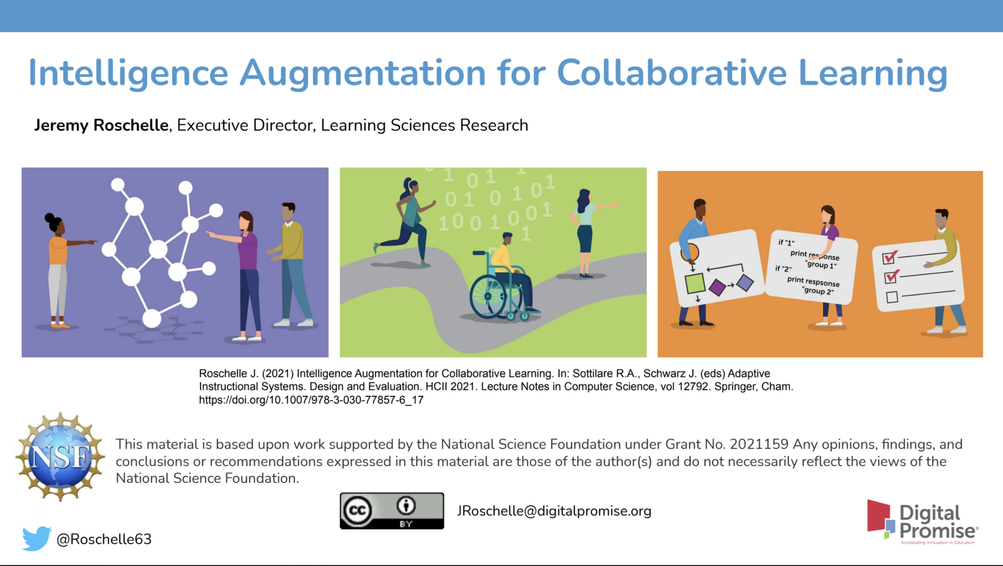 Intelligence Augmentation for Collaborative Learning Presentation First Slide